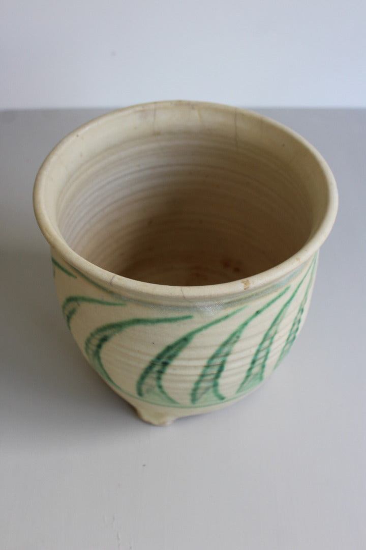 Large Glazed Stoneware Planter - Kernow Furniture