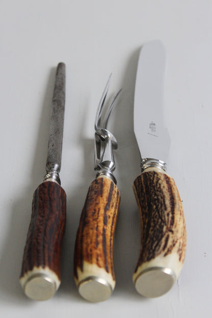 Taylor Eye Witness Antler 3 Piece Carving Set - Kernow Furniture