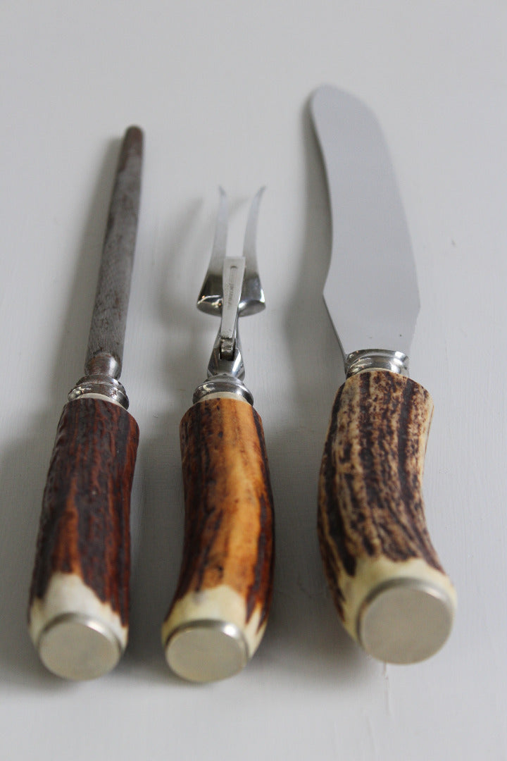 Taylor Eye Witness Antler 3 Piece Carving Set - Kernow Furniture