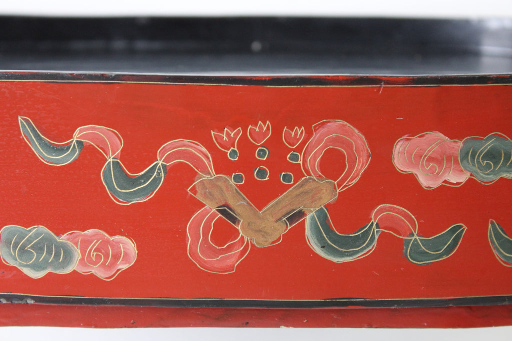 Chinese Red Lacquer Stacking Box - Kernow Furniture