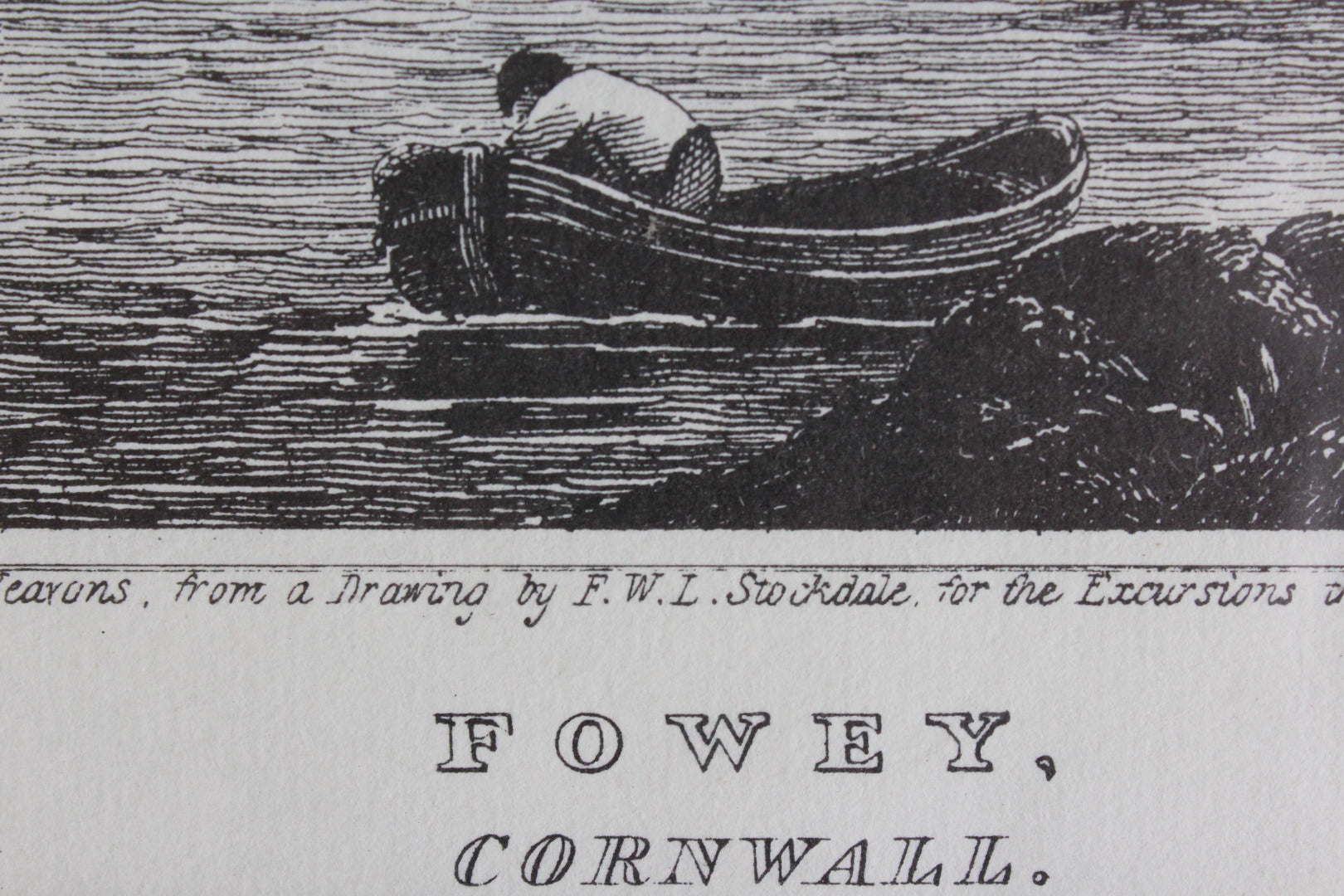 Framed Fowey Print - Kernow Furniture