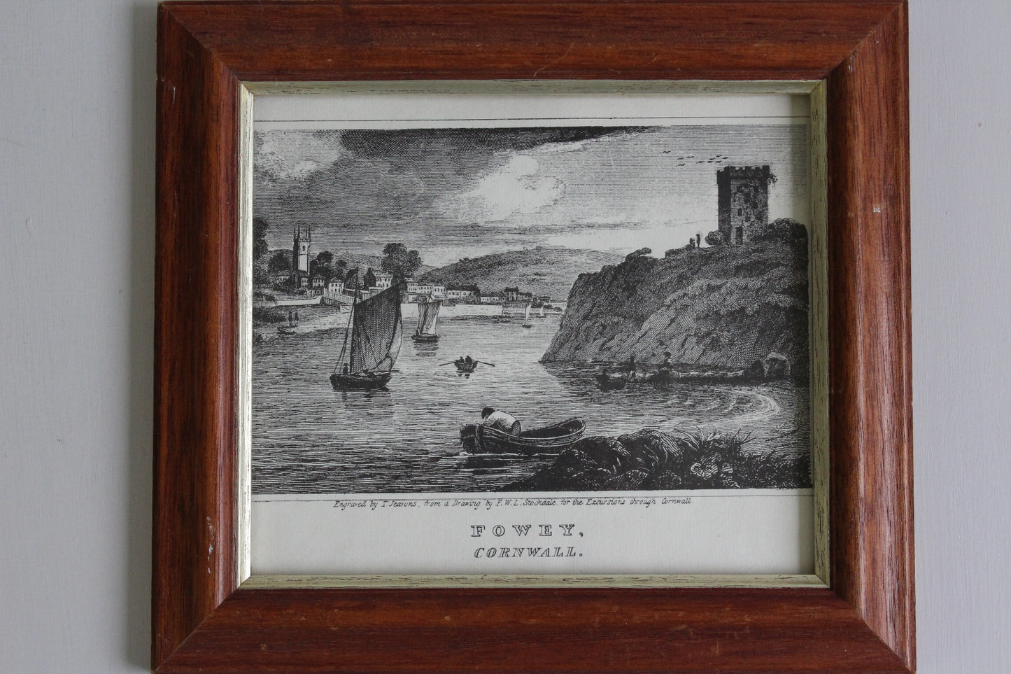 Framed Fowey Print - Kernow Furniture