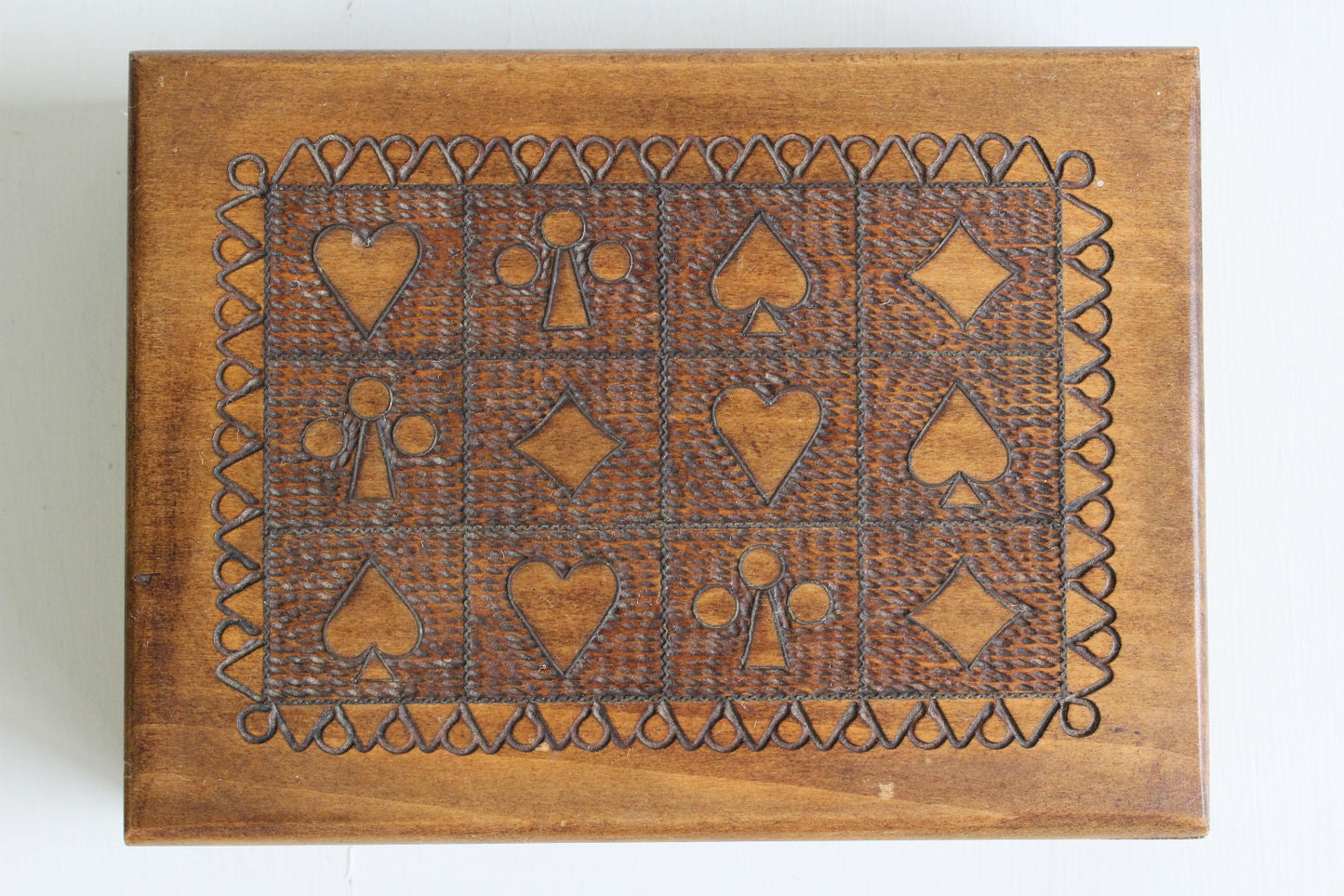 Playing Cards Wooden Case - Kernow Furniture