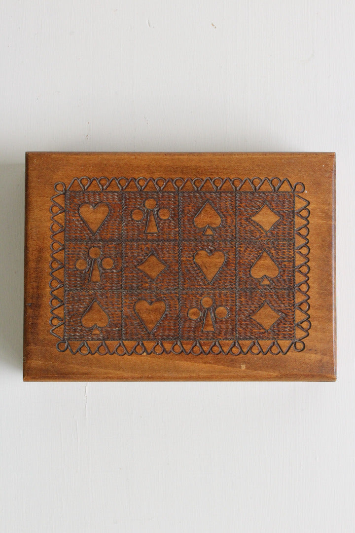 Playing Cards Wooden Case - Kernow Furniture