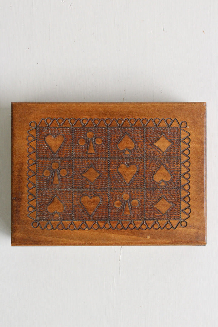 Playing Cards Wooden Case - Kernow Furniture