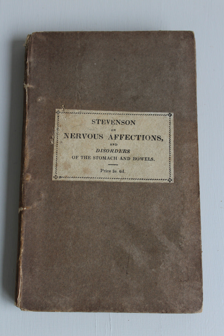 J Stevenson - Nervous Affections Disorders of the Head & Chest Stomach & Bowels 1830 - Kernow Furniture