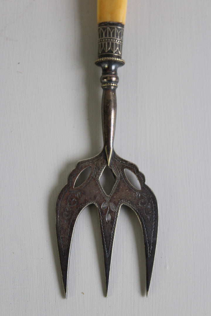 Vintage Serving Meat Fork - Kernow Furniture