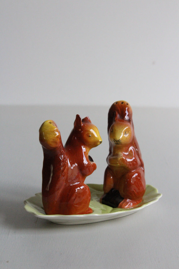 Carlton Ware Squirrel Cruet Salt & Pepper Pots - Kernow Furniture