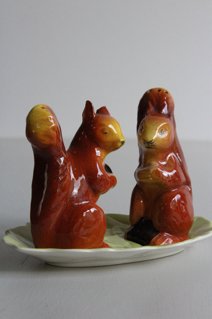 Carlton Ware Squirrel Cruet Salt & Pepper Pots - Kernow Furniture