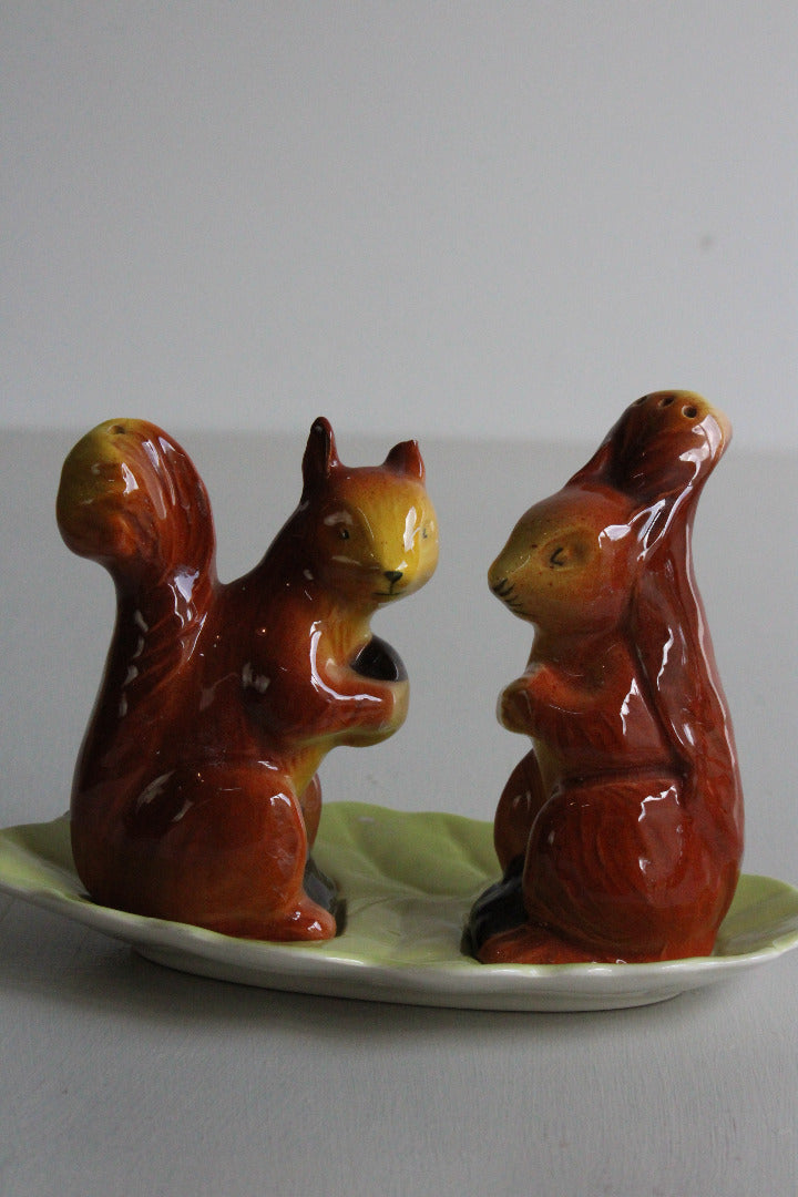 Carlton Ware Squirrel Cruet Salt & Pepper Pots - Kernow Furniture