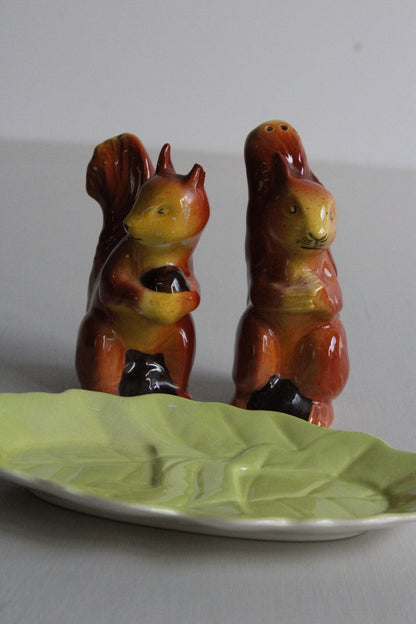 Carlton Ware Squirrel Cruet Salt & Pepper Pots - Kernow Furniture