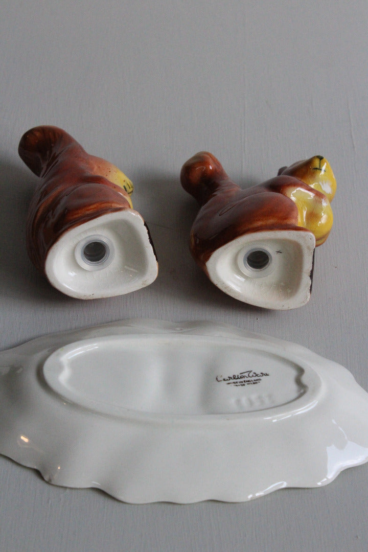 Carlton Ware Squirrel Cruet Salt & Pepper Pots - Kernow Furniture