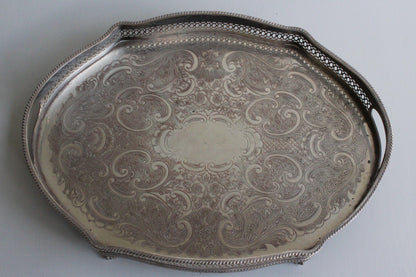 Pepper & Hope Silver Tone Tray - Kernow Furniture