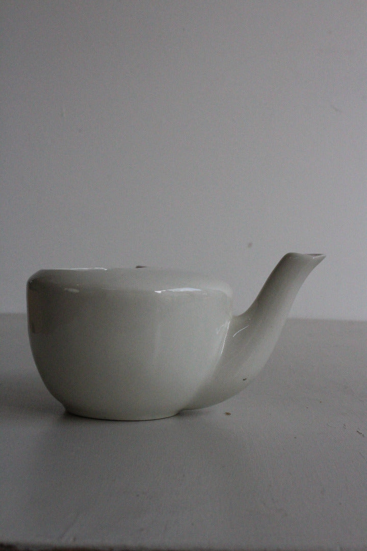 Plain White Vintage Feeding Jug - Kernow Furniture