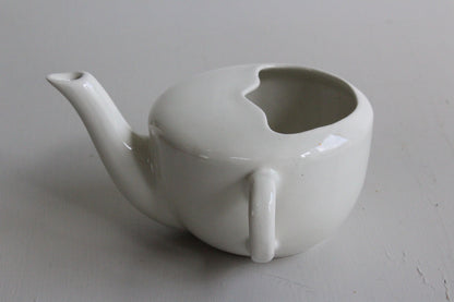 Plain White Vintage Feeding Jug - Kernow Furniture