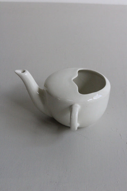 Plain White Vintage Feeding Jug - Kernow Furniture