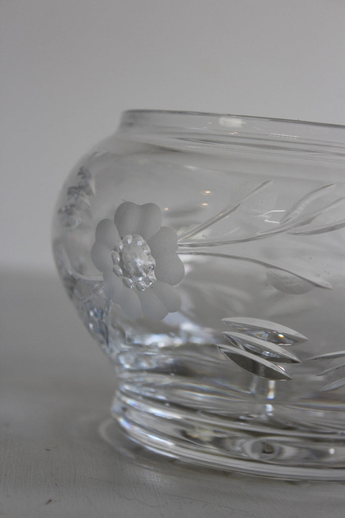 Etched Glass Bowl - Kernow Furniture
