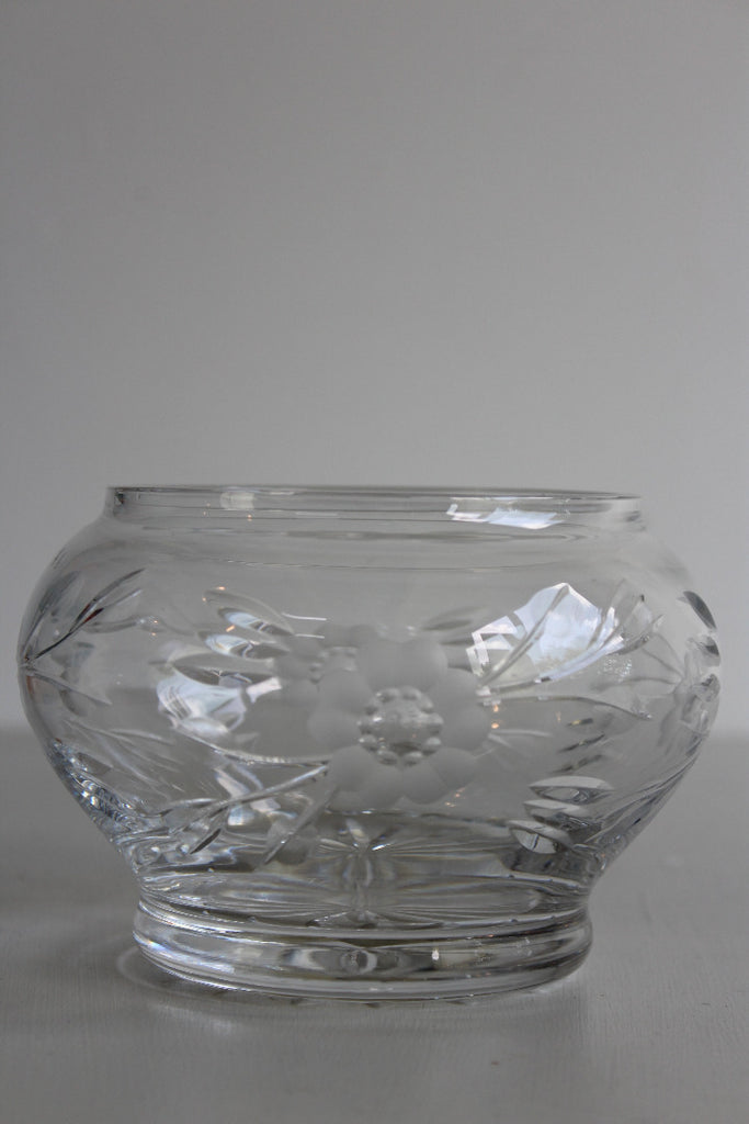 Etched Glass Bowl - Kernow Furniture
