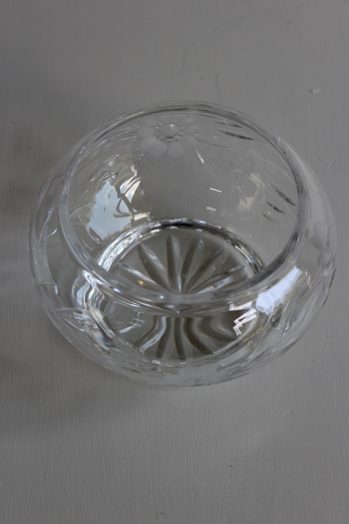 Etched Glass Bowl - Kernow Furniture