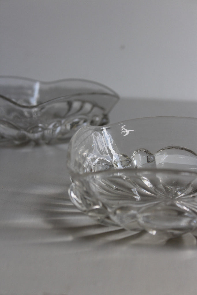 Pair Square Glass Dishes - Kernow Furniture