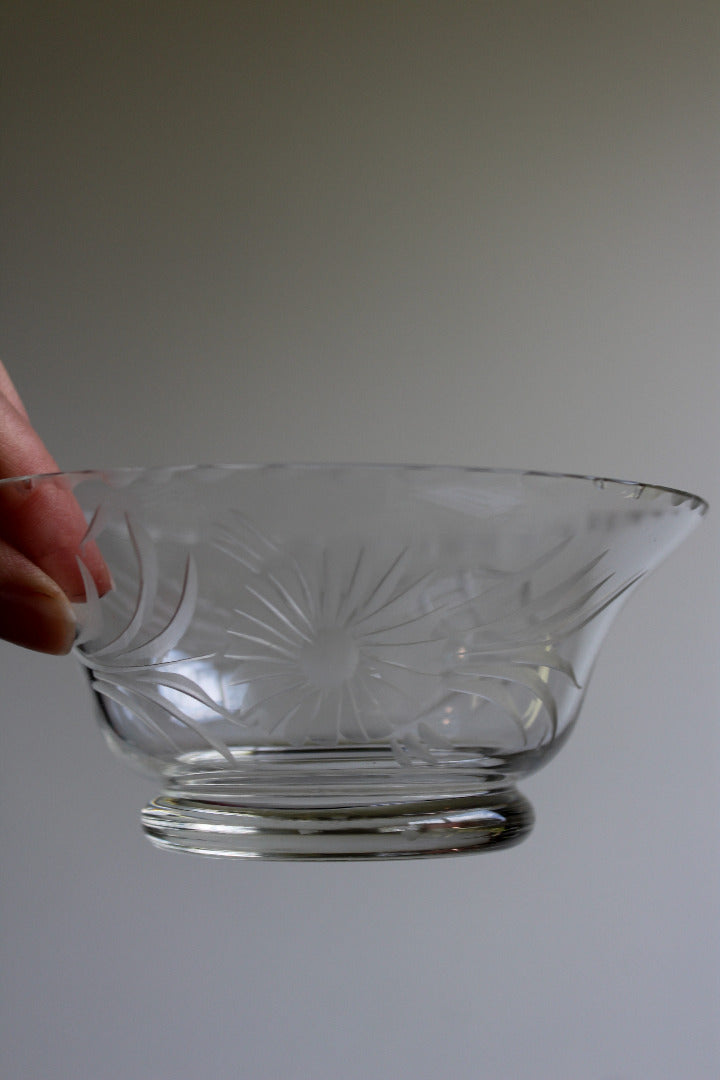 Set 5 Cut Glass Bowls - Kernow Furniture