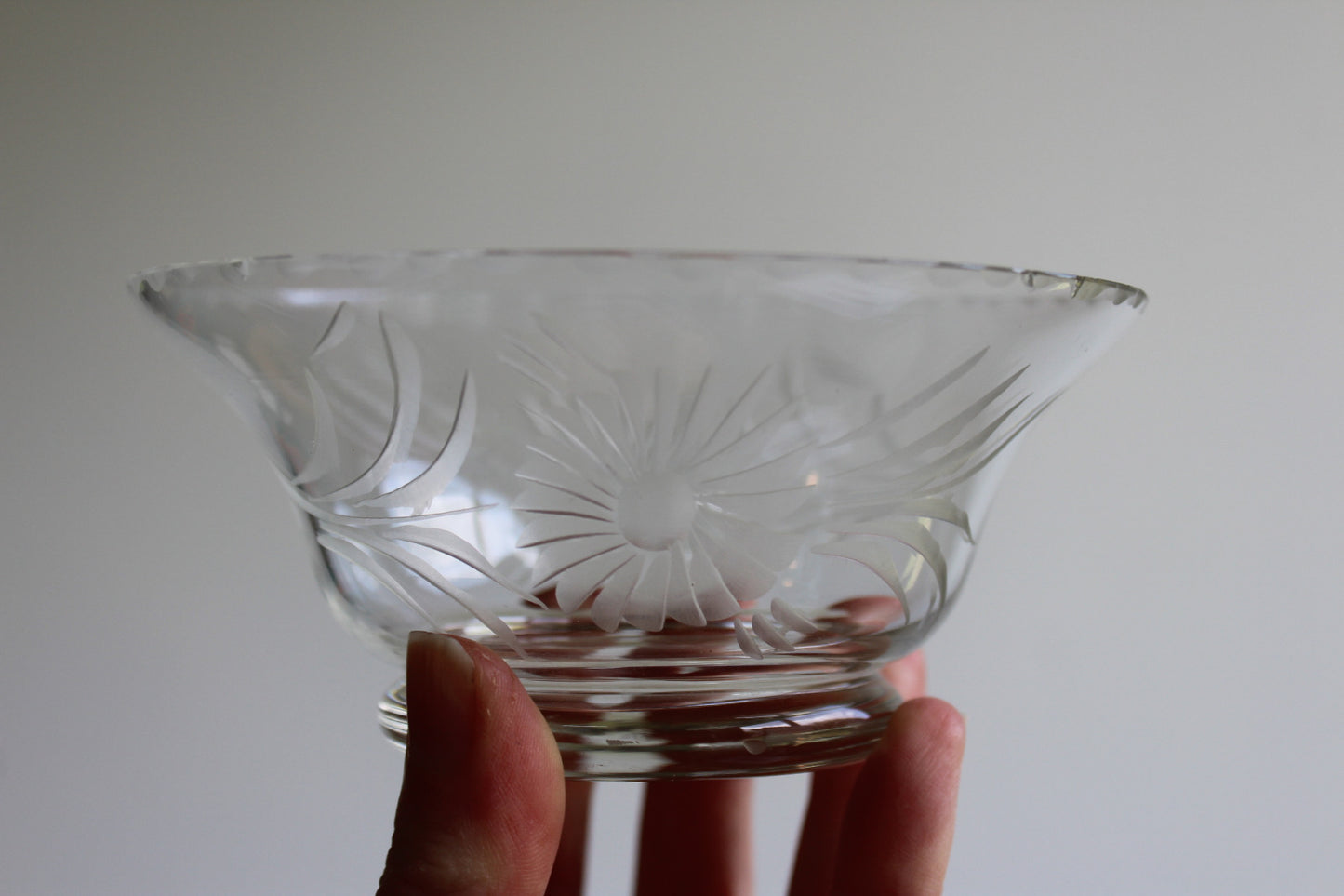 Set 5 Cut Glass Bowls - Kernow Furniture