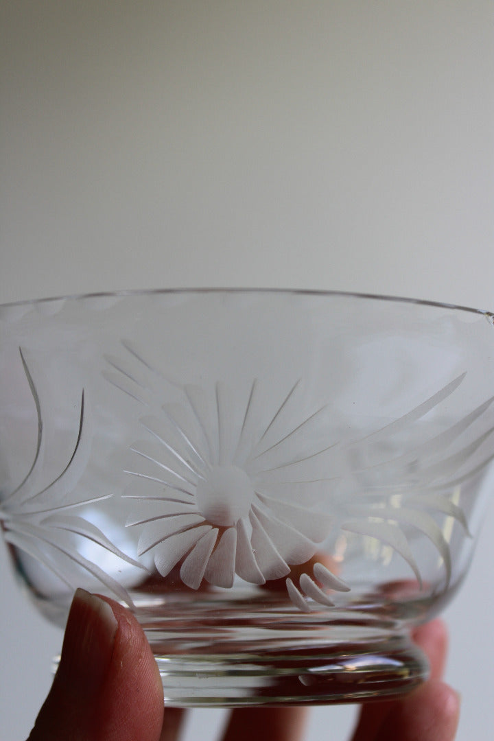 Set 5 Cut Glass Bowls - Kernow Furniture