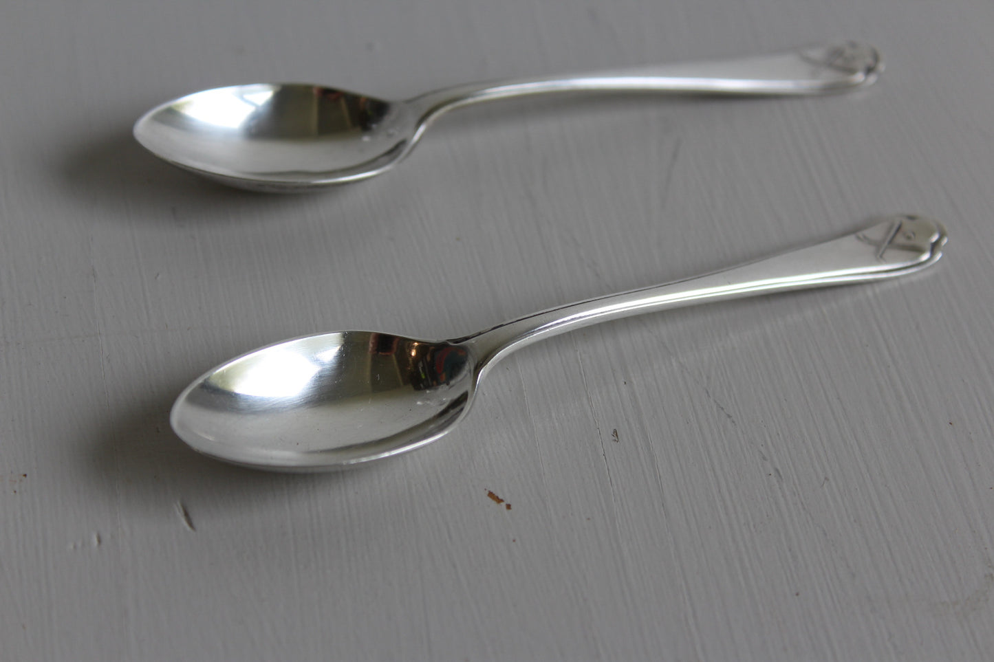 Pair Walker & Hall Silver Golf Club Tea Spoons - Kernow Furniture