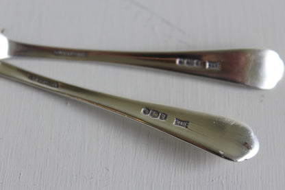 Pair Walker & Hall Silver Golf Club Tea Spoons - Kernow Furniture