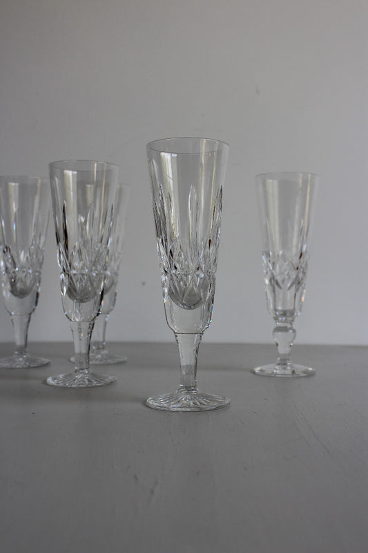 6 Champagne Flutes - Kernow Furniture