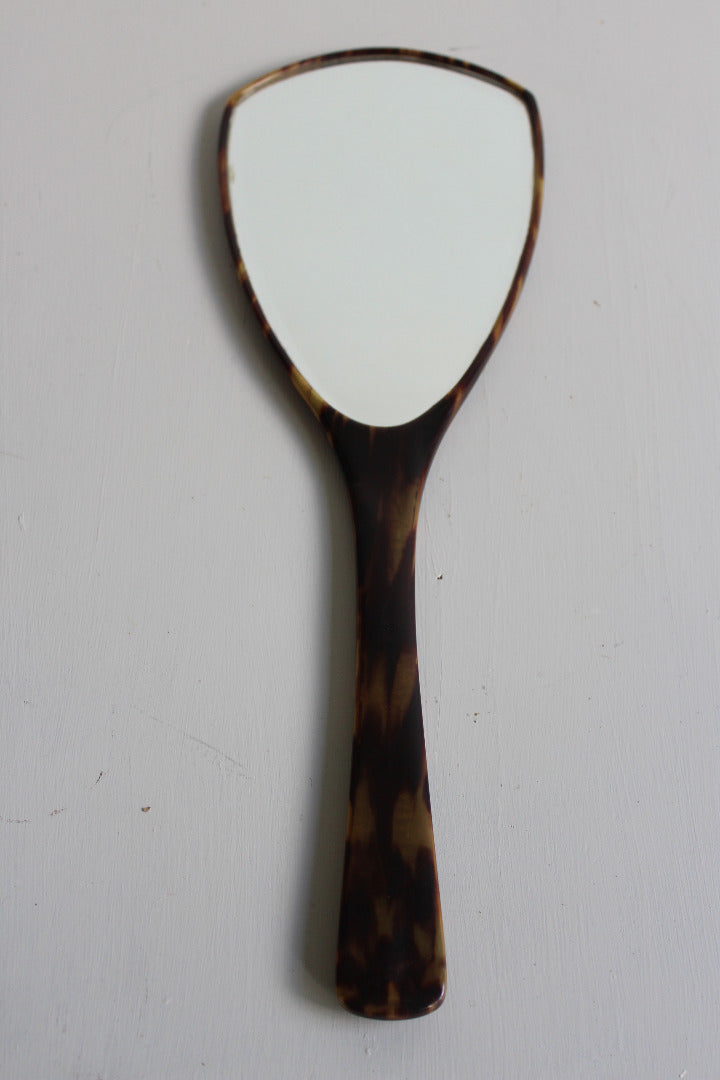 Faux Tortoiseshell Hand Mirror - Kernow Furniture