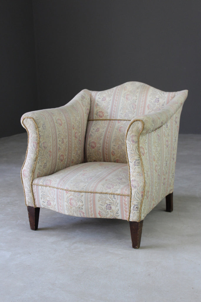 Floral Upholstered Small Armchair - Kernow Furniture