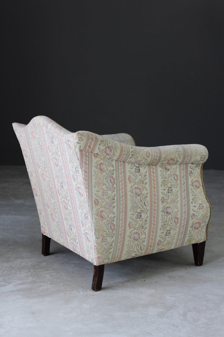 Floral Upholstered Small Armchair - Kernow Furniture