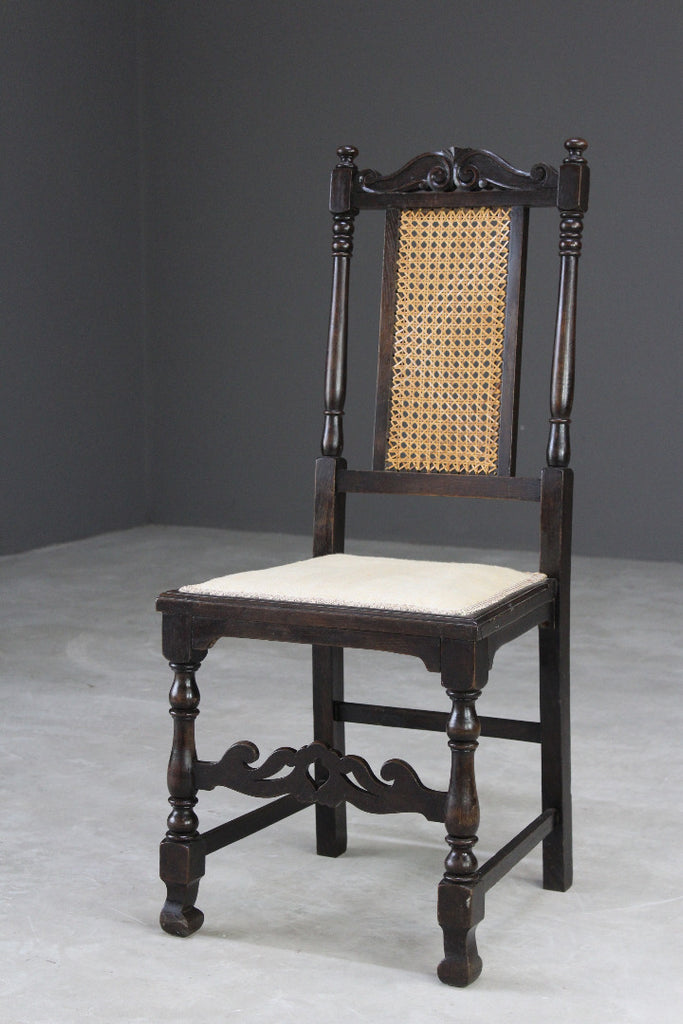 Carved Oak Side Chair - Kernow Furniture