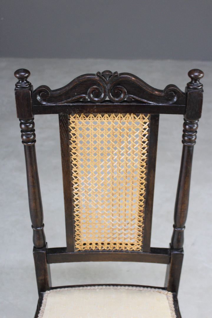 Carved Oak Side Chair - Kernow Furniture