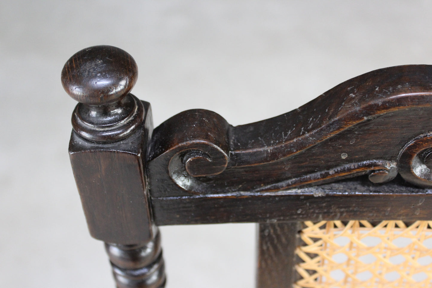 Carved Oak Side Chair - Kernow Furniture