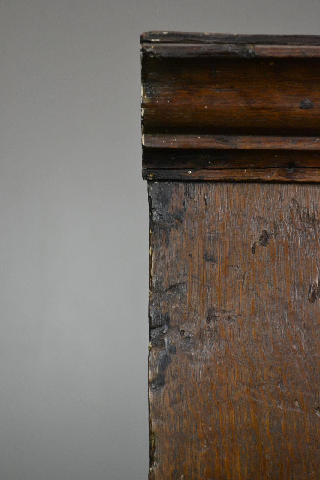 Antique Oak Wall Corner Cabinet - Kernow Furniture