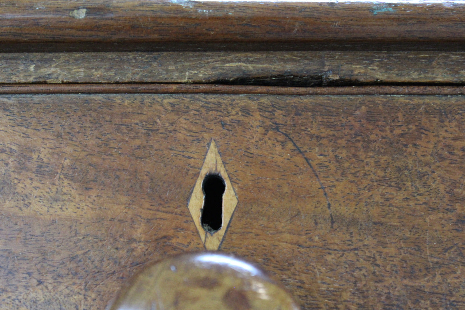 Antique Bow Front Chest of Drawers - Kernow Furniture