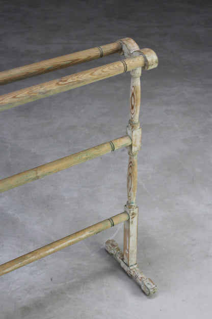 Stripped Pine Towel Rail - Kernow Furniture