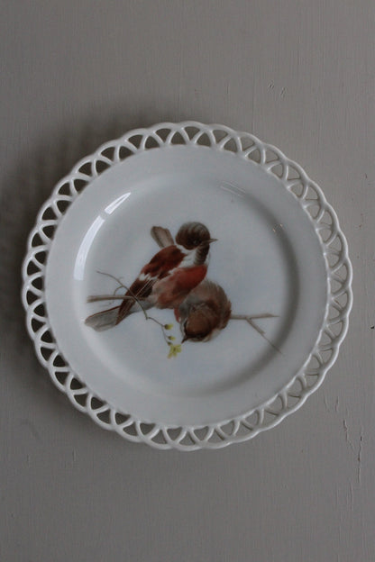 German Porcelain 'Ribbon' Plate - Kernow Furniture