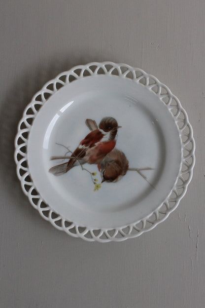 German Porcelain 'Ribbon' Plate - Kernow Furniture