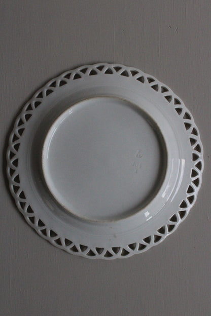 German Porcelain 'Ribbon' Plate - Kernow Furniture