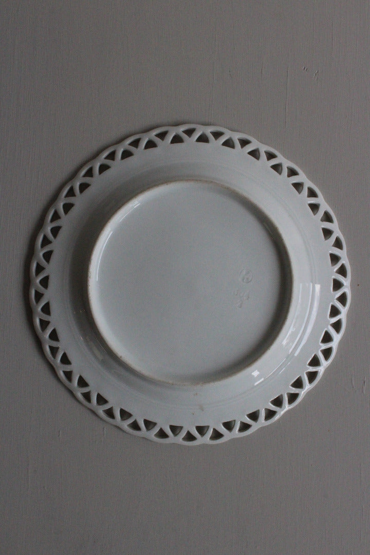 German Porcelain 'Ribbon' Plate - Kernow Furniture