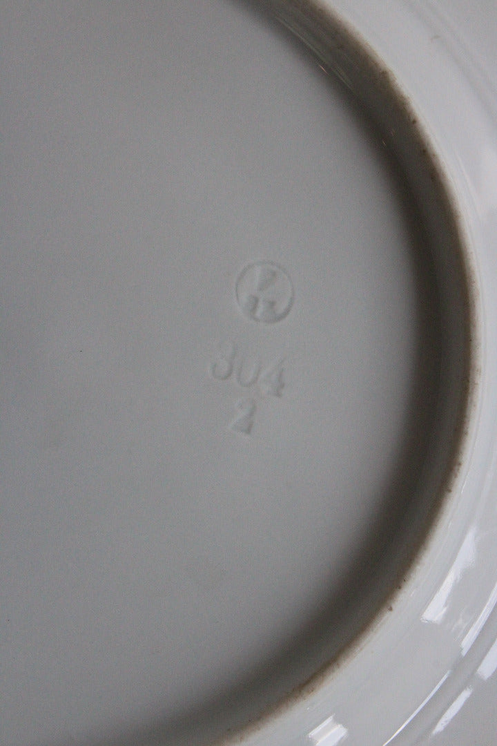 German Porcelain 'Ribbon' Plate - Kernow Furniture