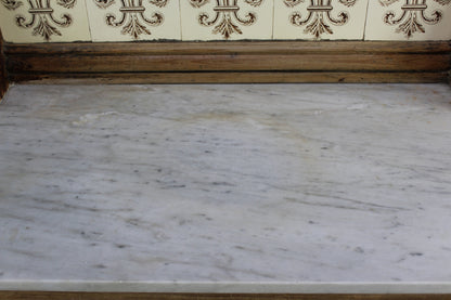 Rustic Marble Top Wash Stand - Kernow Furniture