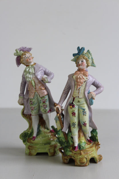 Two Similar Austrian Porcelain Figures - Kernow Furniture