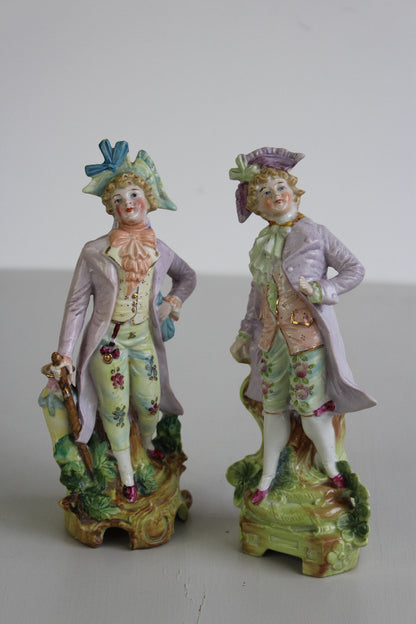 Two Similar Austrian Porcelain Figures - Kernow Furniture