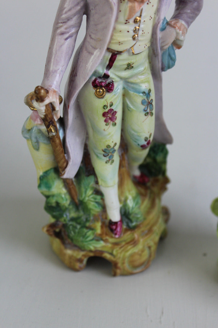 Two Similar Austrian Porcelain Figures - Kernow Furniture