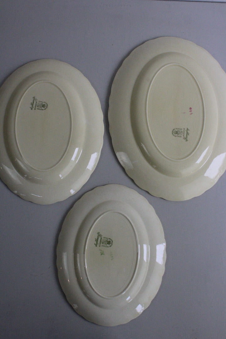 A J Wilkinson Honeyglaze Royal Staffs Meat Plate x 3 - Kernow Furniture