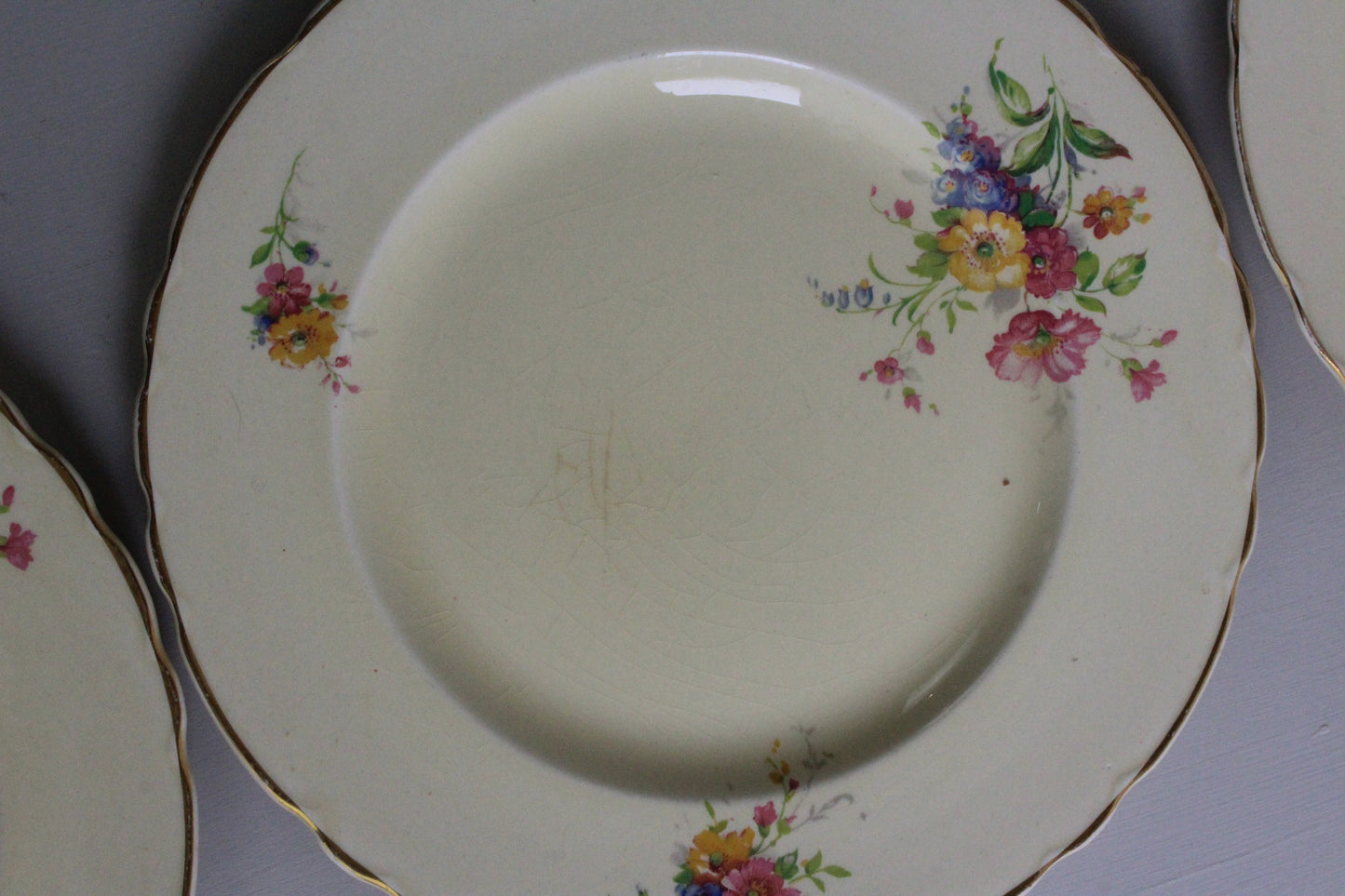 A J Wilkinson Honeyglaze Royal Staffs Plates x 6 - Kernow Furniture